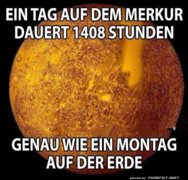Ein Tag auf dem Merkur Ein Tag auf dem Merkur
