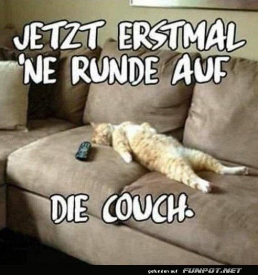 Erst mal auf die Couch