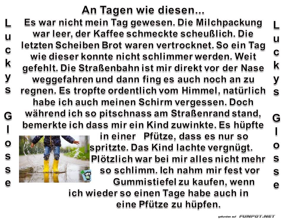 An Tagen wie diesen An Tagen wie diesen