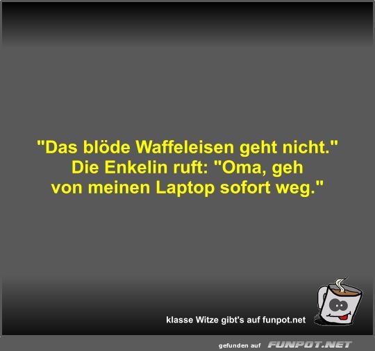 Das blde Waffeleisen geht nicht