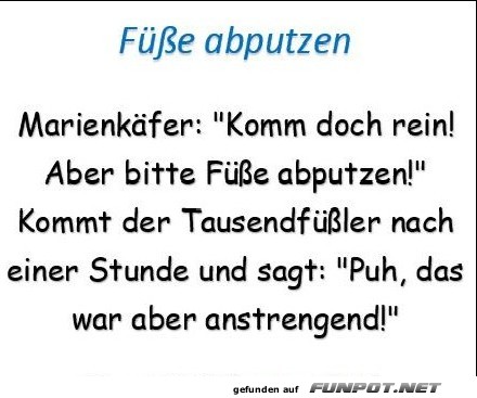 Fe abputzen