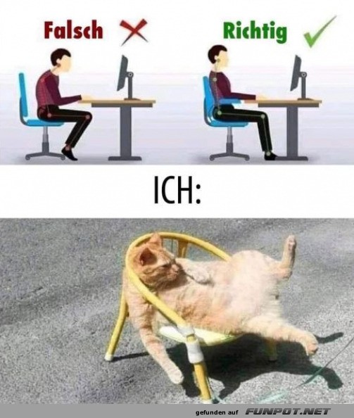 Richtig sitzen