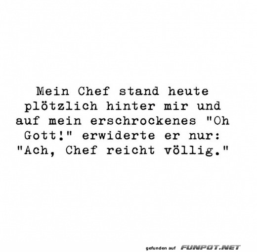 Chef reicht