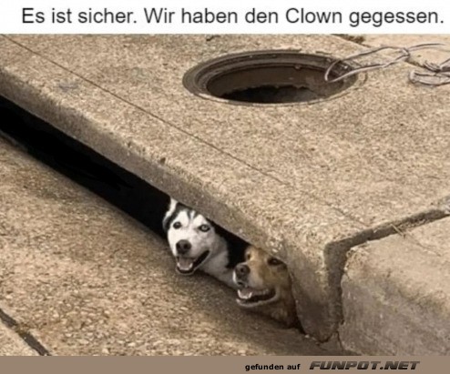 Der Clown ist weg