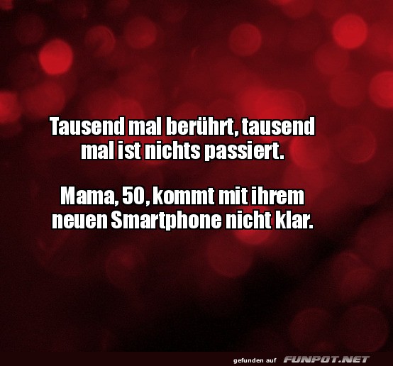 Mama und das Smartphone