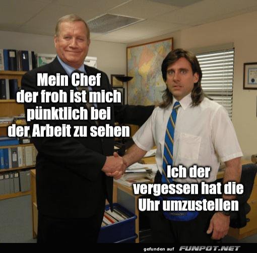 Vergessen die Uhr umzustellen Vergessen die Uhr umzustellen