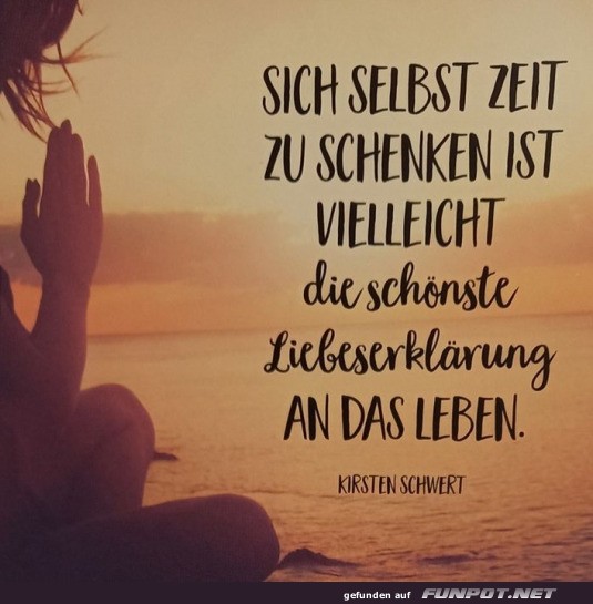 Sich selbst Zeit schenken