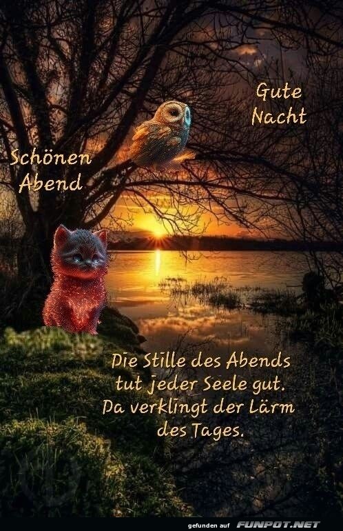 Die Stille des Abends