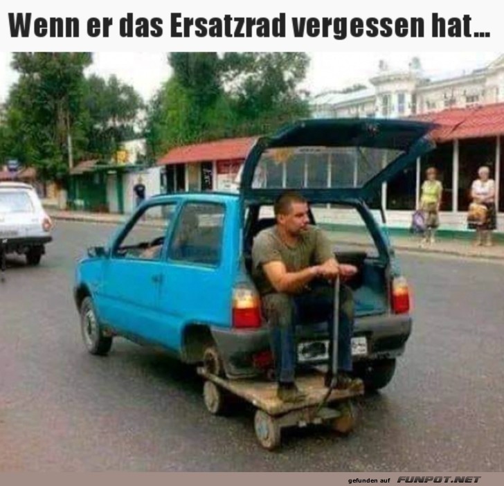 Ersatzrad vergessen