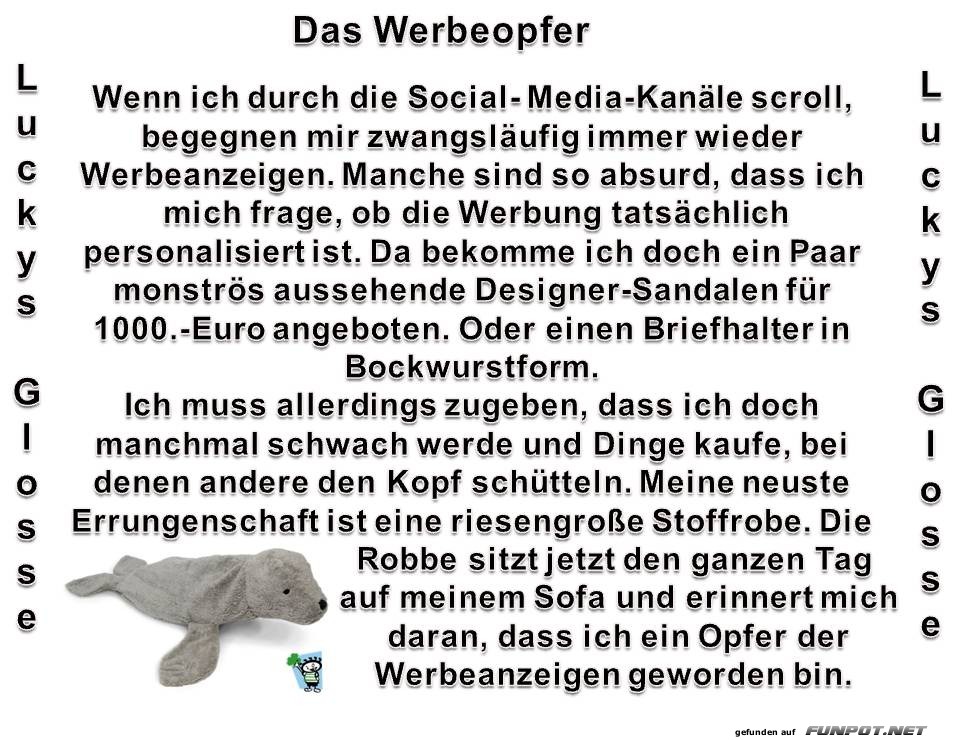 Das Werbeopfer