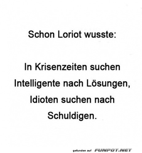 Was Loriot schon wusste