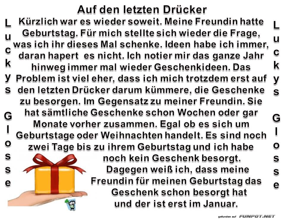 Auf den letzten Drcker