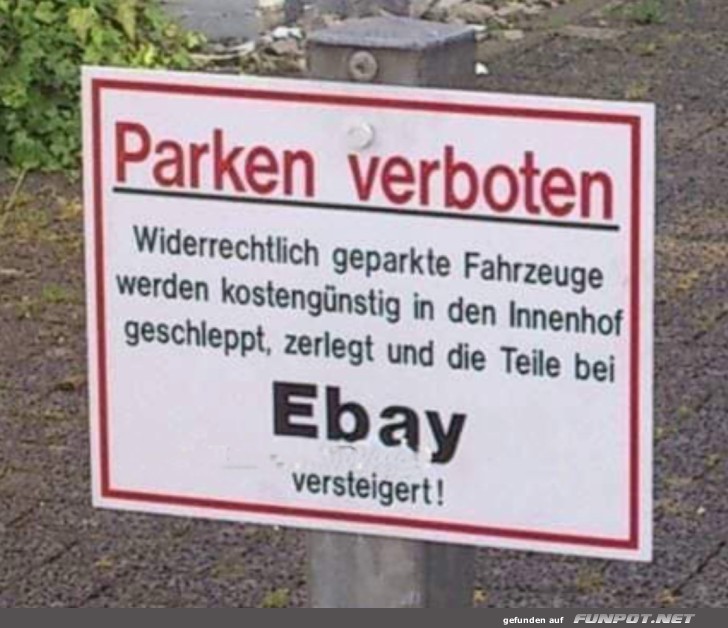 Parken verboten