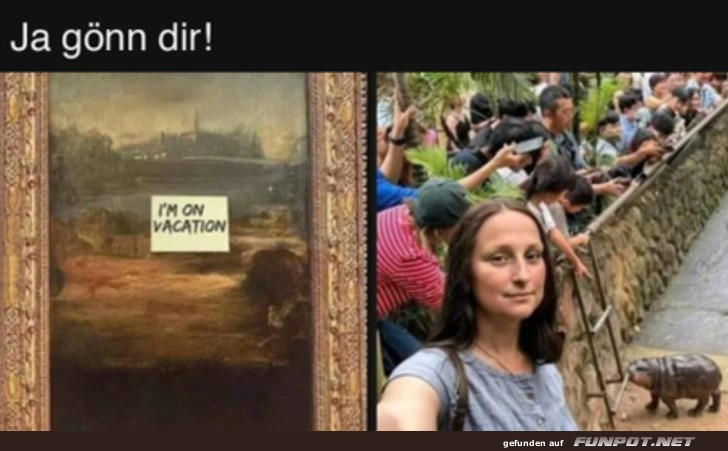 Mona Lisa macht auch mal Urlaub