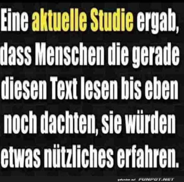 Eine aktuelle Studie