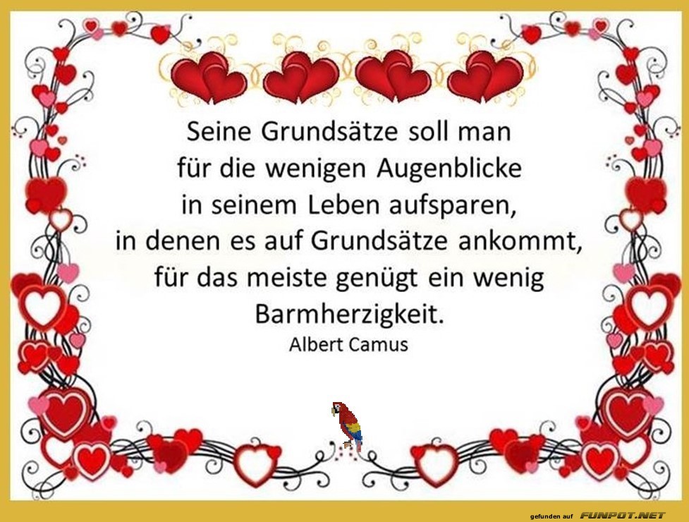 Seine Grundsätze Seine Grundsätze