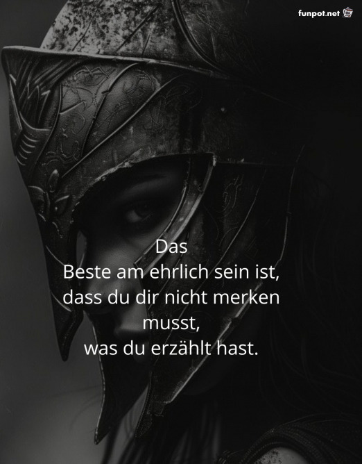Ehrlich sein