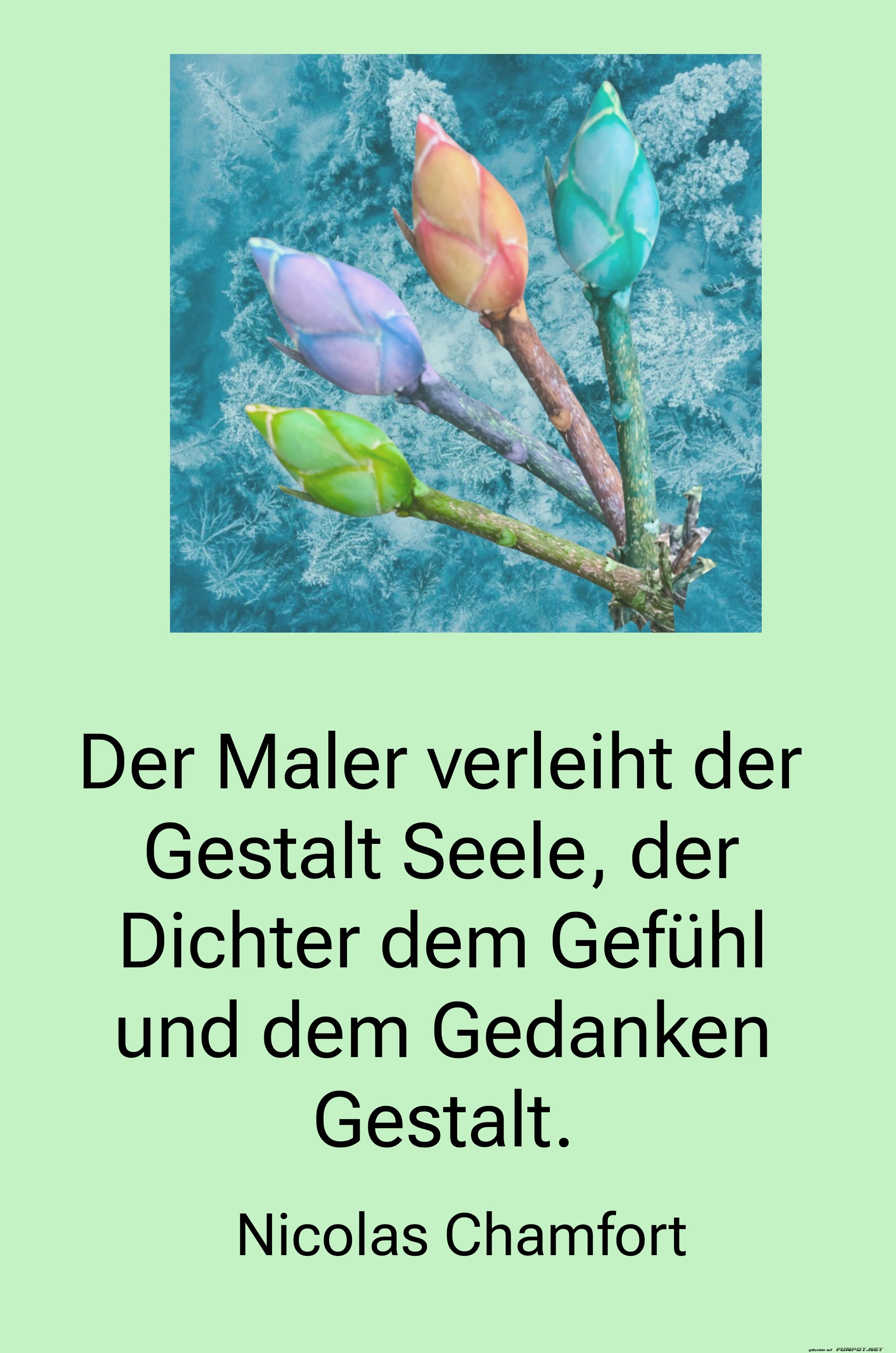 Der Maler verleiht der gestalt seele