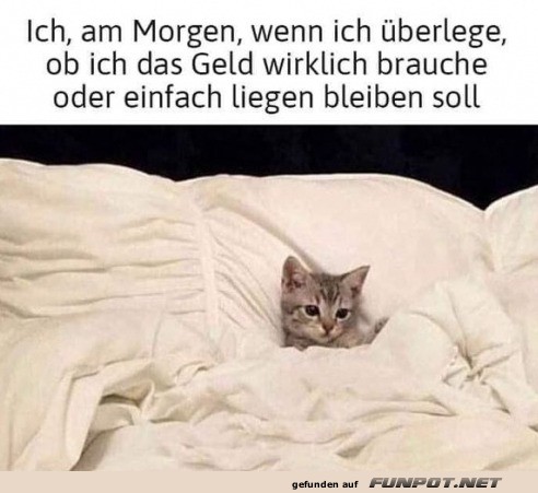 Ich am Morgen