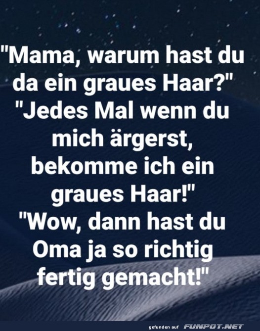 Ein graues Haar