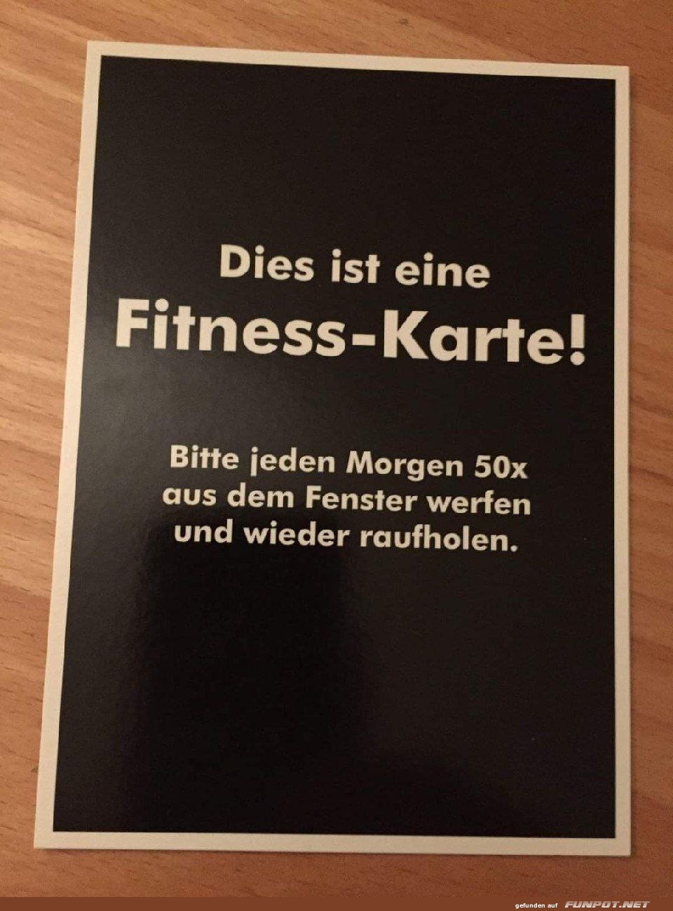 Fitness-Karte