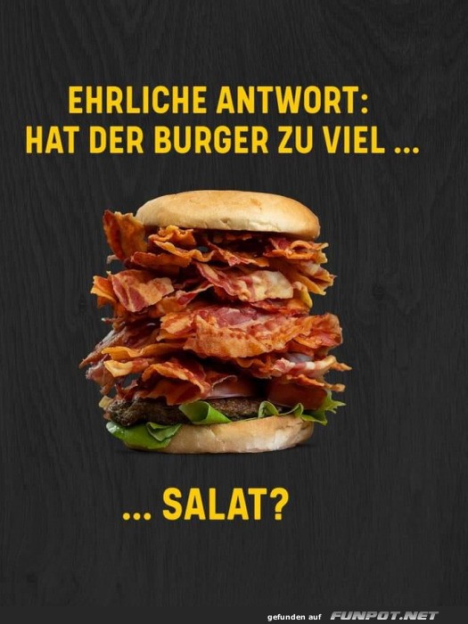 Zu viel Salat?