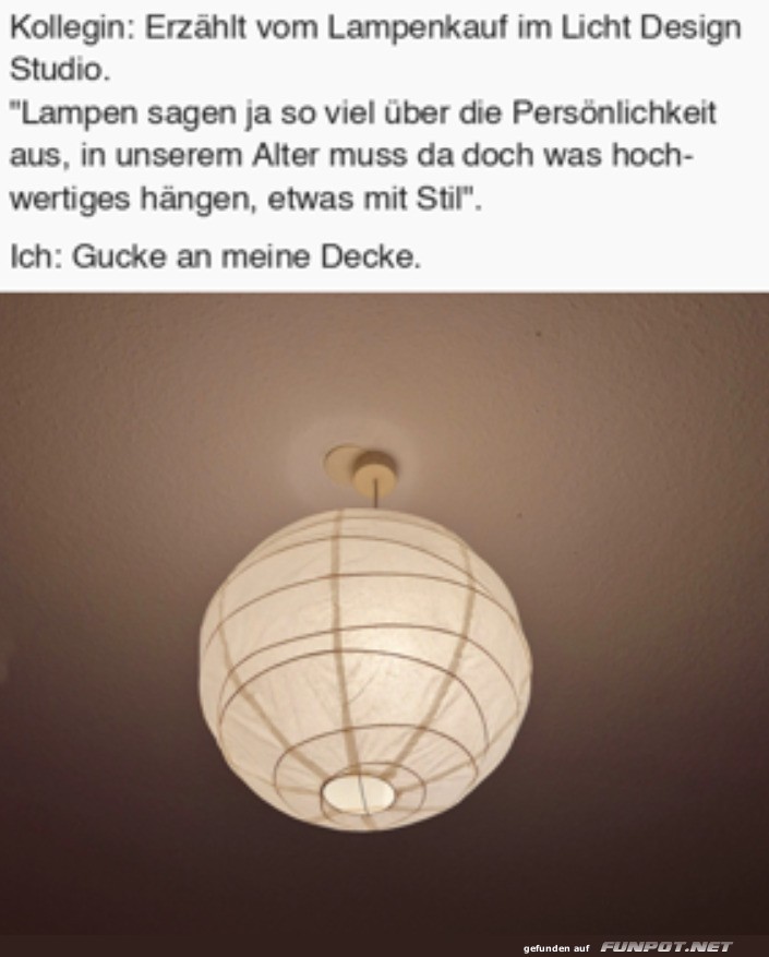 Die Deckenlampe