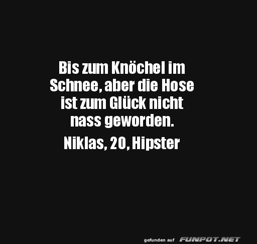 Nicht nass geworden