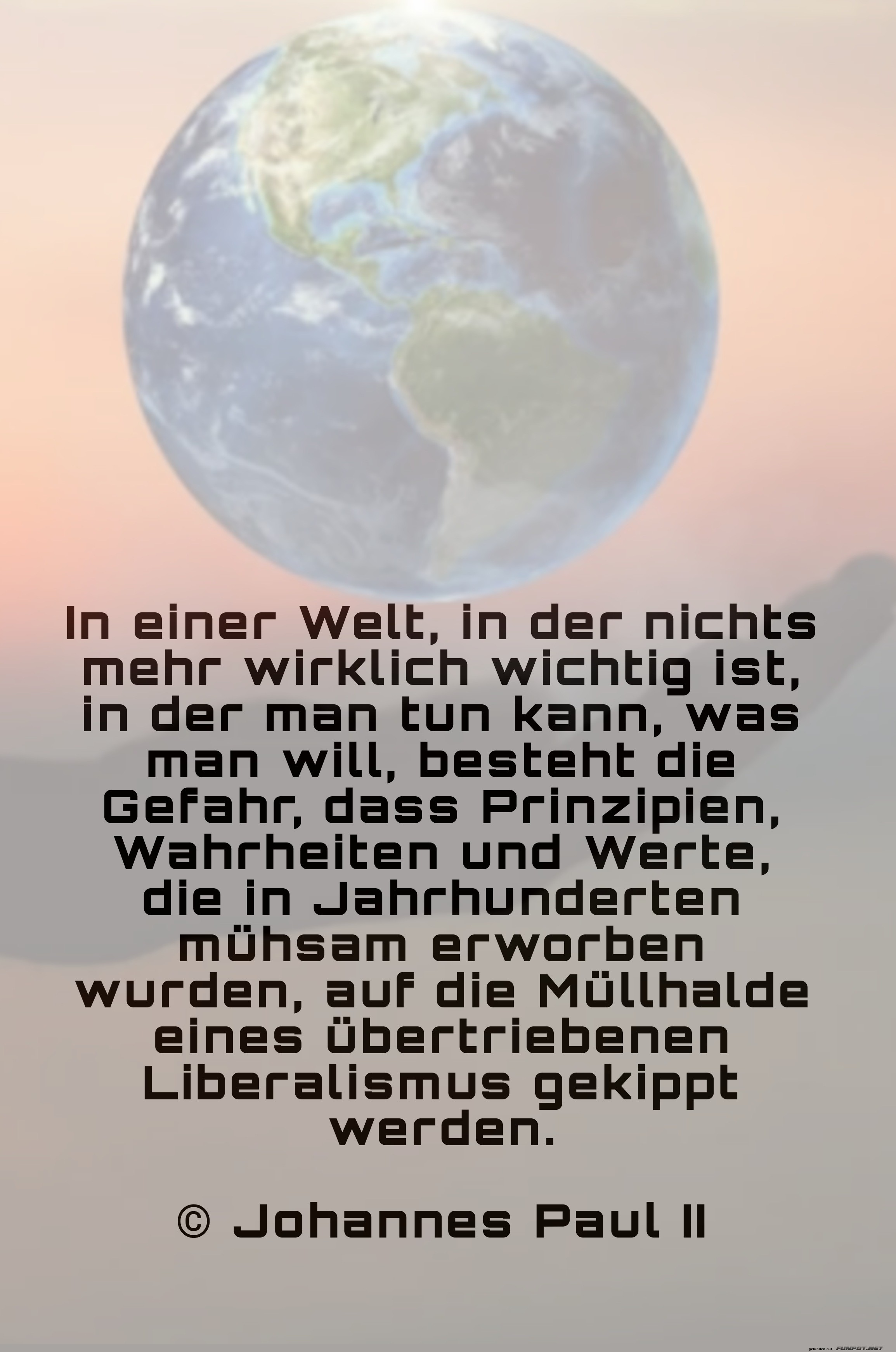 in einer welt, in der