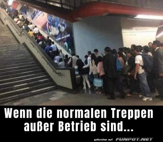 Treppe auer Betrieb