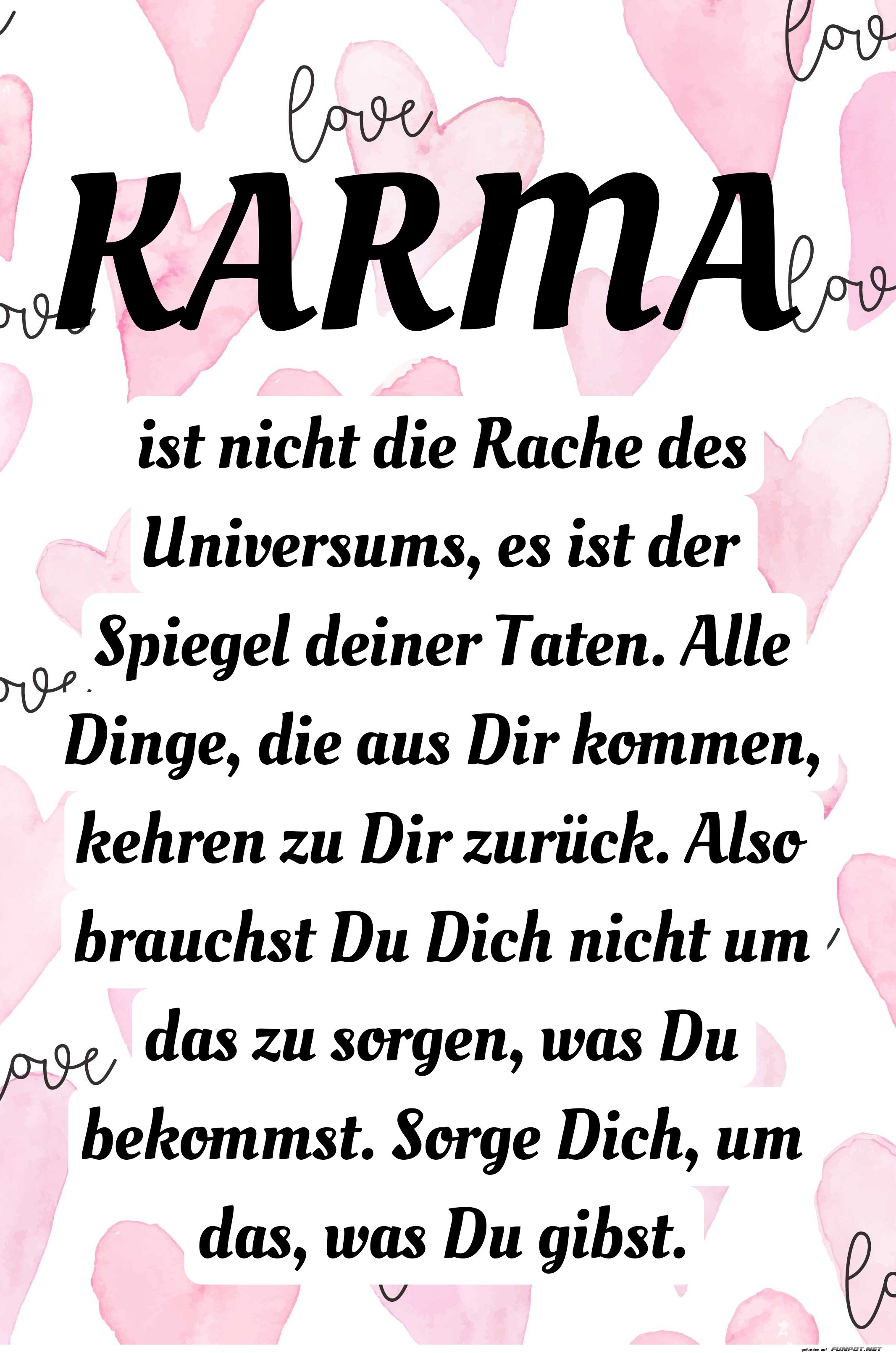 karma ist nicht die rache