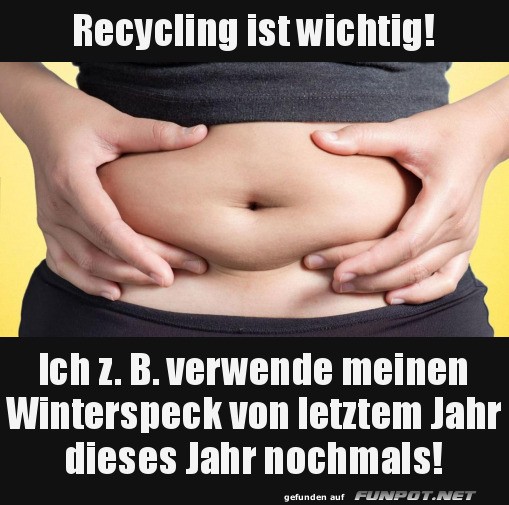 Recycling ist wichtig