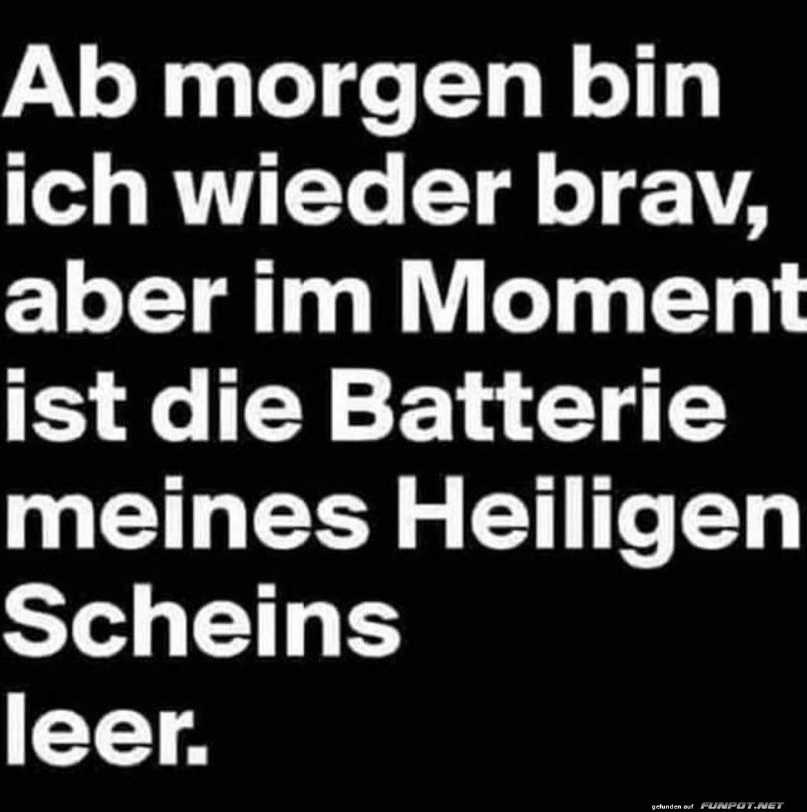 Die Batterie ist leer