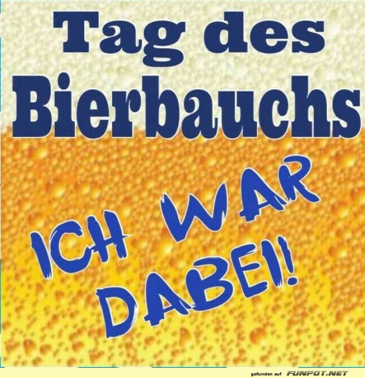 Tag des Bierbauchs