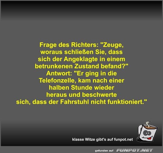 Frage des Richters