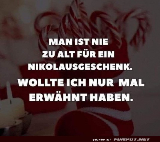 Ein Nikolausgeschenk