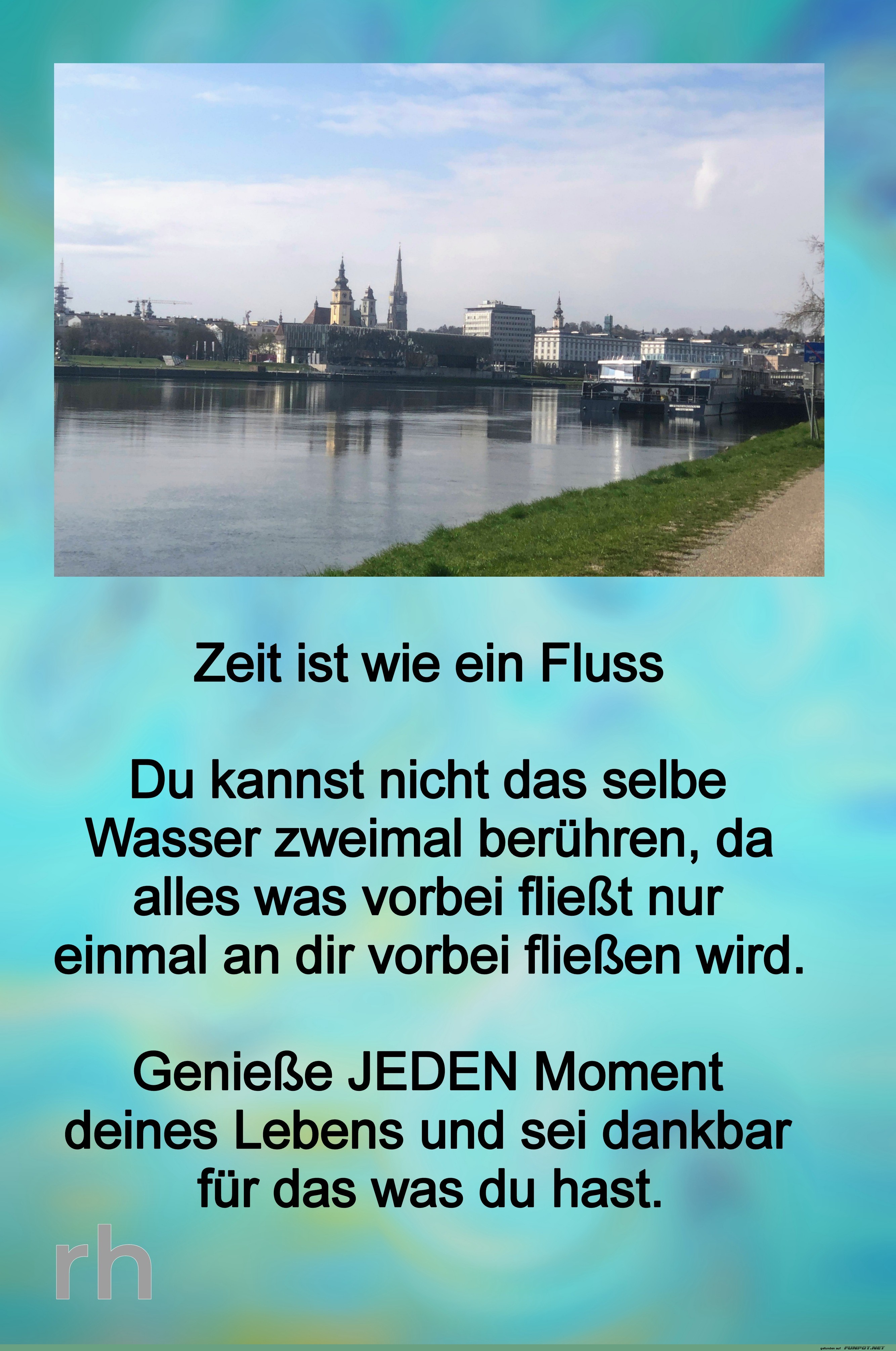 zeit ist wie ein fluss