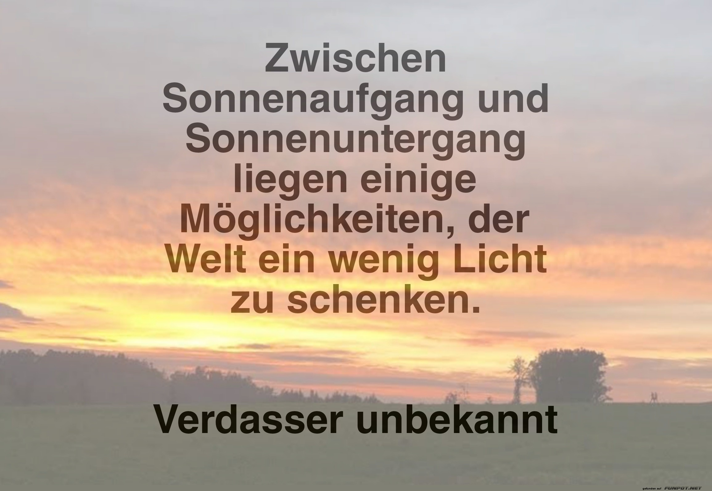 zwischen sonnenaufgang