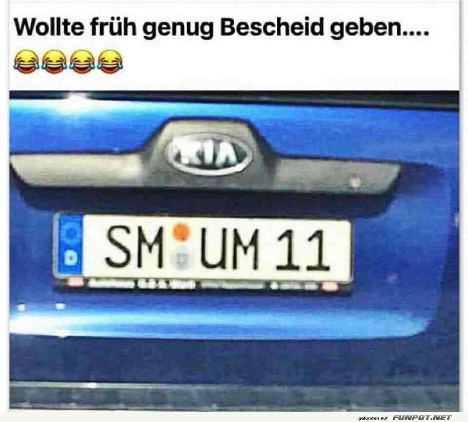 Frh genug Bescheid geben