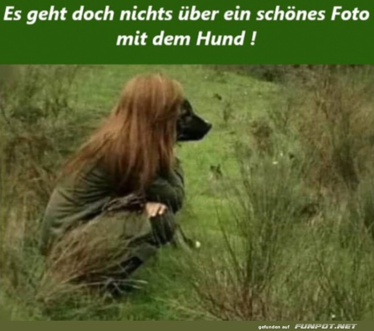 Schnes Foto mit dem Hund