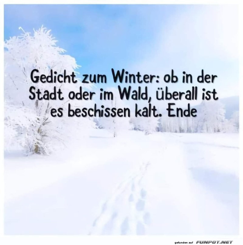 Wintergedicht