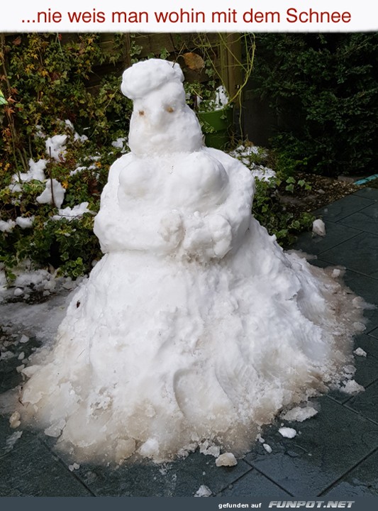 Komischer Schneemann