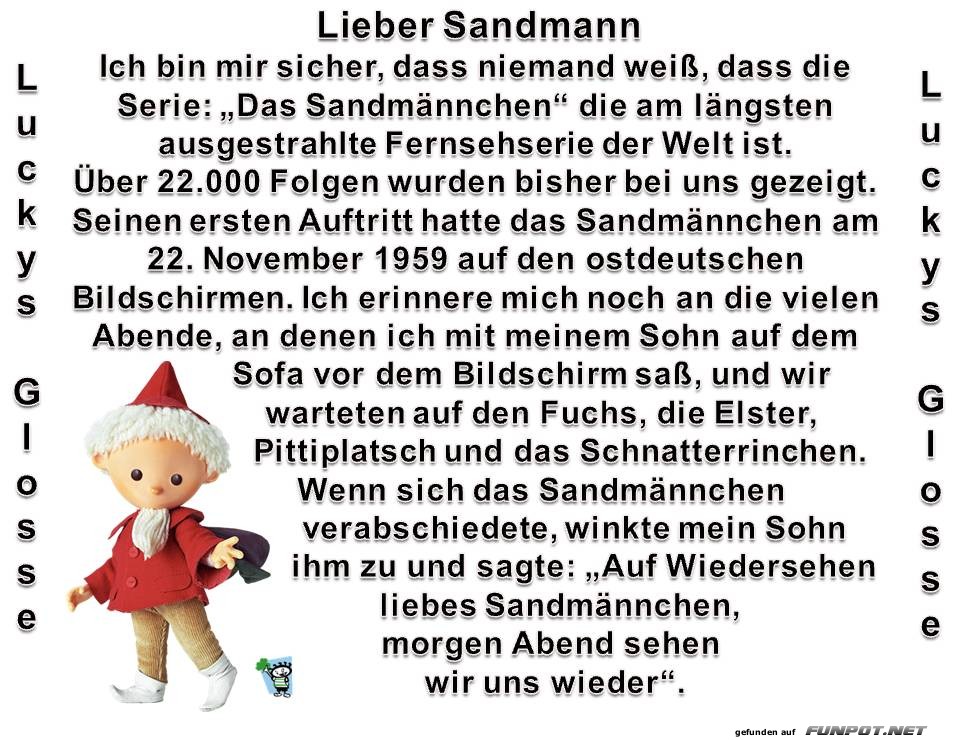 Lieber Sandmann