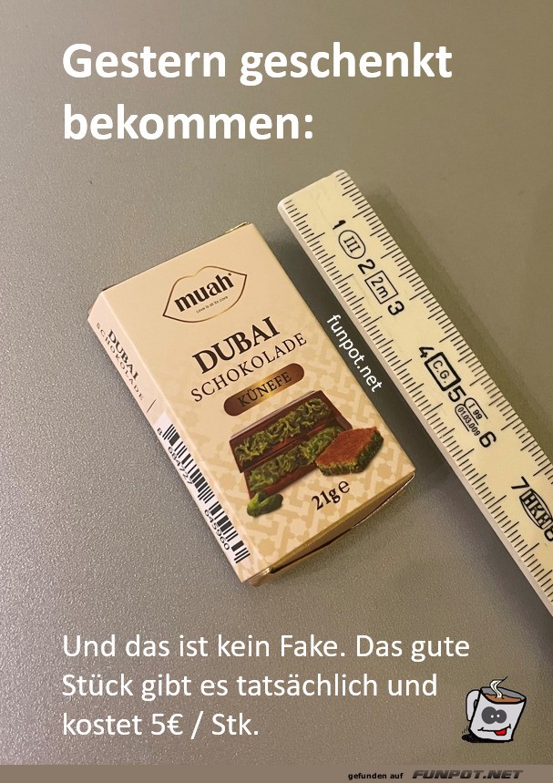 die kleine Dubai-Mini-Schoki