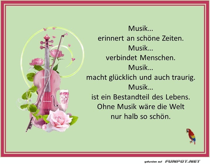 Musik erinnert an schne Zeiten