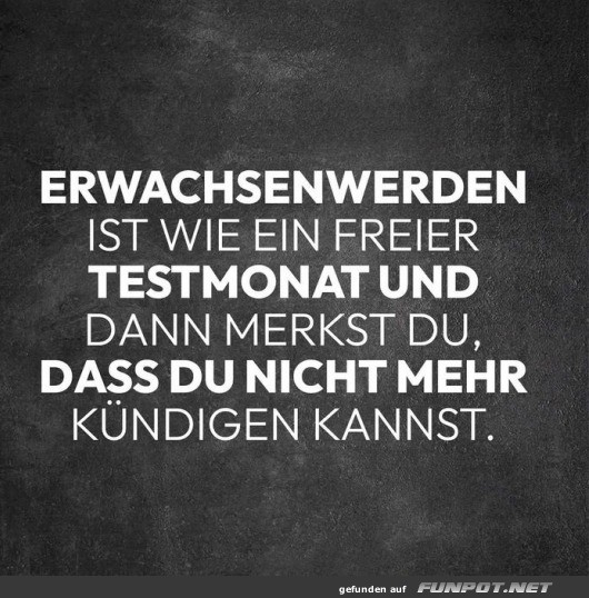 Erwachsen werden Erwachsen werden