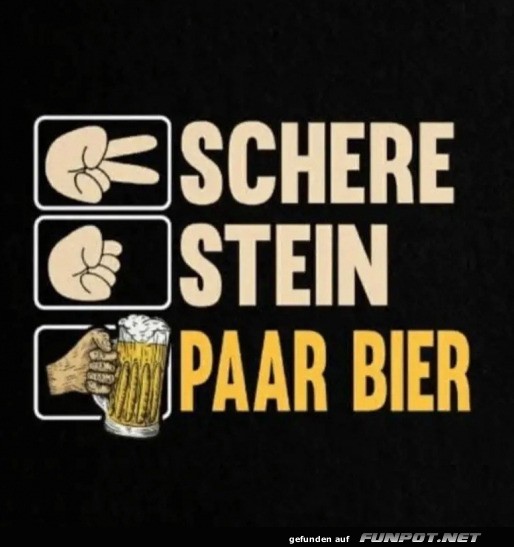 Schere Stein Schere Stein