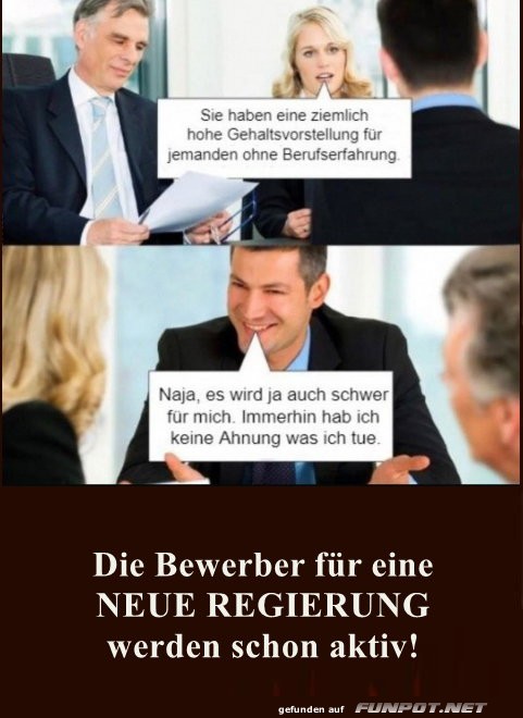 Die Bewerbungen laufen an!