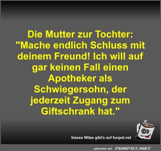 Die Mutter zur Tochter