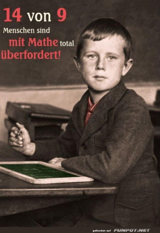 Mit Mathe berfordert